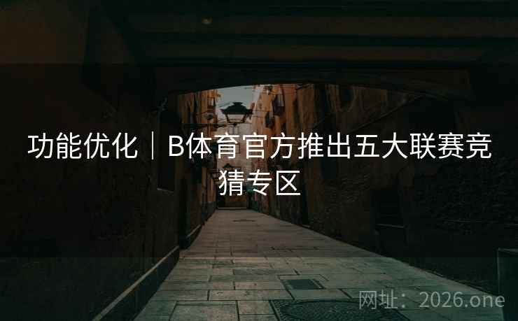 详细阅读:功能优化|B体育官方推出五大联赛竞猜专区 功能优化|B体育官方推出五大联赛竞猜专区